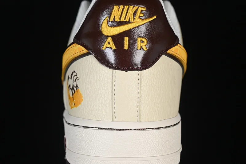 All categories Nk Air Force 1 Air Force series Nk Air Force 1 Low Air Force low-top Nike Air Force 1'07 Low Year of the Horse limited edition Apricot gold pattern Air Force 1 low-top casual sneakers NH0601-504